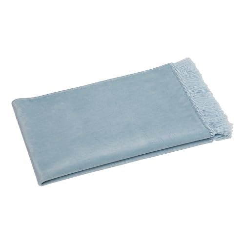 Modefa Muslim Velvet Prayer Rug Solid Simple - Baby Blue | Muslim Velvet Prayer Mat Carpet for Men and Women - Traditional Muslim Prayer Rug for Salah - color: Baby Blue