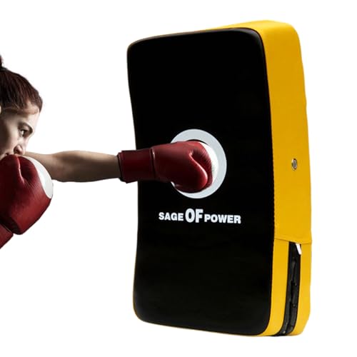 Curved Strike Pad - Professional Boxing Arm Pad, Secure Training Pads, Multi Function Martial Arts Target | Karate Kickboxing MMA Fitness for Karate Kickboxing MMA Fitness - color: yellow