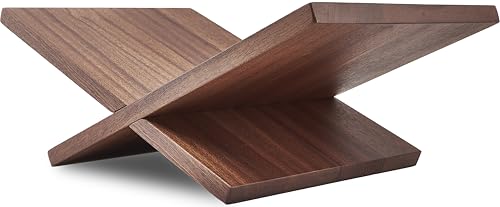 Honygebia Solid Wood Book Stands - Cross Frame Sapele Wooden Book Holder, Open Bookstand for Display and Reading, Suitable for Art, Bible, Cookbook, Easel, Magazine, Textbooks - color: Sapele