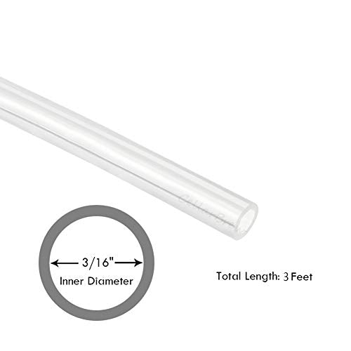 3/16" ID Silicon Tubing, JoyTube Food Grade Silicon Tubing 3/16" ID x 5/16" OD 3 Feet High Temp Pure Silicone Hose Tube for Home Brewing Winemaking - size: 3/16" ID x 5/16" OD, style: 3 Feet