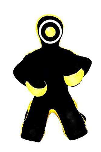 LEATHERAY MMA Jiu Jitsu Grappling Dummy Judo Punching Bag,Brazilian Jiu Jitsu Dummy,Wrestling Grappling BJJ Dummy Black Canvas- 59 inches-Unfilled
