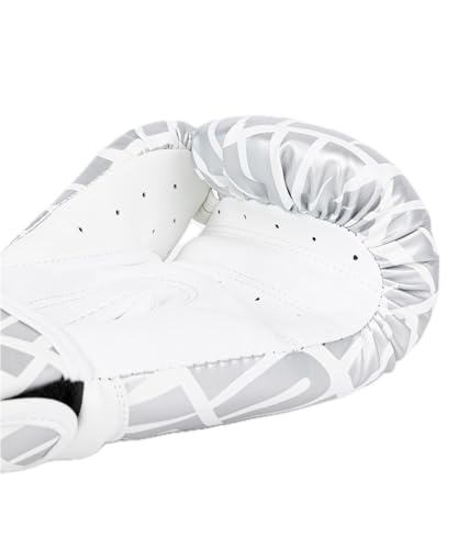 Venum Contender 1.5 Boxing Gloves - color: White/Silver, size: 12-Ounce