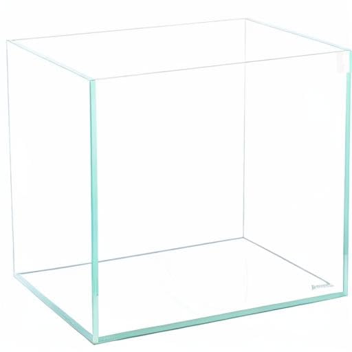 Allcolor Artisan Grade Ultra Clear Rimless Aquarium Tank (7Gal) | Low Iron Glass Fish Tank for Professional Aquascaping and Planted Layouts, 6-60 Gallons (7Gal - Top Glass Canopy) - size: 7Gal 11.8"L×11.8"W×11.8"H