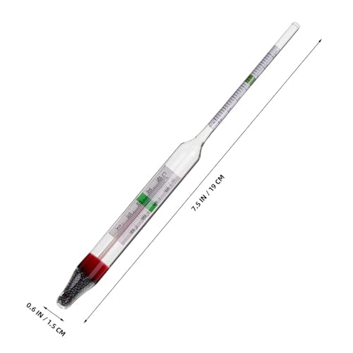 Veemoon 1set Hydrometer Gravimeter for Aquarium Use Accurate Sea Water Testing Tool with Measuring Cylinder for Aquaculture and Fish Tanks