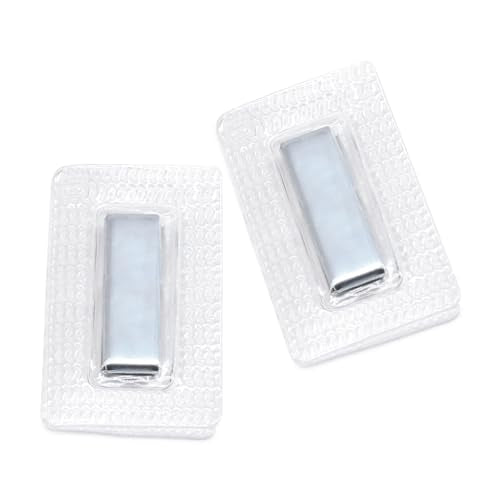 SEMINI Hidden Sew Magnetic Snap Invisible Hidden Sew in PVC Hidden Purse Closure for Fastener Handbag Cloth Clasp DIY Craft Sewing Tools (25x10mm) - size: 25x10mm,Rectangular