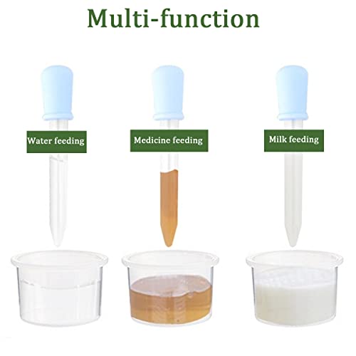 TIHOOD 20PCS Liquid Droppers with a Clean Brush, Silicone and Plastic Pipettes Transfer Eyedropper with Bulb Tip for Candy Oil Kitchen Gummy Bear Making