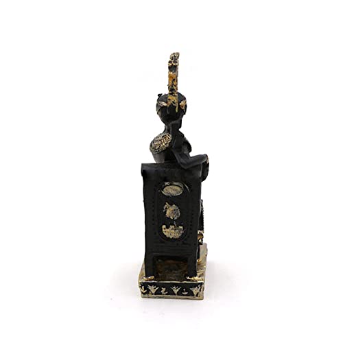 Egypt Cleopatra Statue Decorations Ancient Egyptian Terrarium Reptile Tank Terrarium Turtle Lizard Spider Tanks Sculpture Figurine Décor Ornament Aquarium