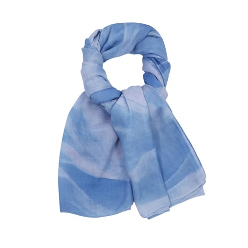 ZGMYC Watercolour Floral Printed Hijab Scarf for Women Soft Modal Cotton Instant Hijab Head Wraps Shawls Long Scarves - color: Color 20