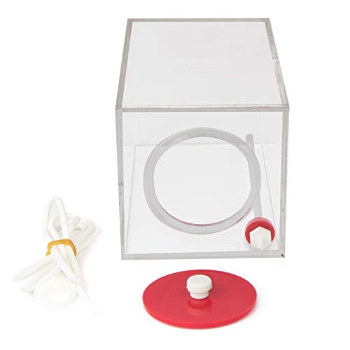Aquarium Choice Acryli Made Liquid Storage Bucket Dosing Pump Reservoir Container (4.25 * 4.25 * 6.5 Inch;1500ml/1.5L) - size: 4.25*4.25*6.5 Inch;1500ml/1.5L(Red)