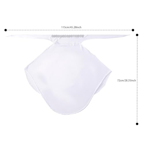 OhMill Instant Hijab Ready to Wear Jersey Hijab Scarf for Women Khimar Hijabs One Piece Hijabs Muslim Instant Turbans - color: White