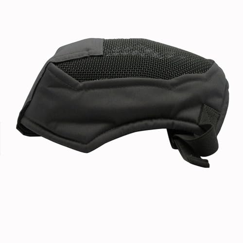Breathable Total Faces Cover with Reinforced Steel Net Fencing Guard for Improved During Athletic Competition Strong Strength Fencing Guard - color: Gray