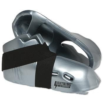 ProForce Lightning Kicks Martial Arts Sparring Shoes/Footgear - color: Silver, size: Large