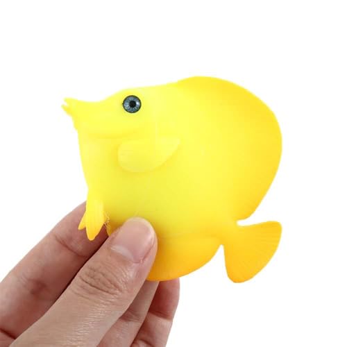 Fish Tank Landscape Ocean Tropical Fish Underwater Ornaments Lionfish Simulation Fish Aquatic Pet Supplies(A,Blue)