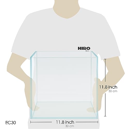 Cube Rimless Frameless Extra Clear All Glass Aquarium, Low Iron Glass Tank, 5mm Glass, White Leveling Mat Included, w/Lids Options - size: 7 GAL 11.8x11.8x11.8 in