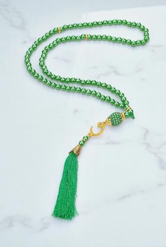 ihvan online, Tasbih Prayer Beads 99, Pack of 10, Muslim Prayer Bead, Islamic Rosary Bead, Dhikr, Tasbeeh Bulk, Misbaha, Masbaha, Tespih, Islamic Gift for Ramadan & Mawlid & Hajj Umrah - color: Green-Model 3