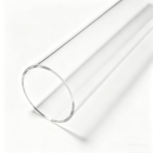 FixtureDisplays® Clear Acrylic Tube 2" (Nominal) Diameter (1.9685" Exact Outside dim) x 36" Long, 5/64" (2mm) Wall Open Ended 15137-36"-4PK-NPF - size: 2" Dia X 36" 4PK