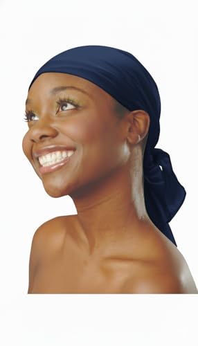 DONNA Deluxe Thick Triangle Scarf – Heavy-Duty Nylon Hair Wrap for Styling & Protection – 43.5” x 23.5”