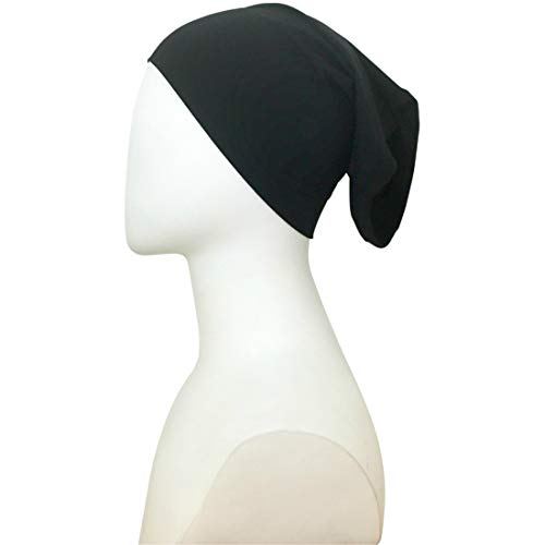 Hijab Tube Cap - Underscarf 94% Viscose, 6% Lycra Made in Turkey - color: Black