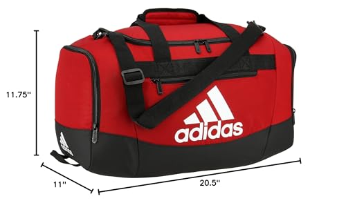 adidas Unisex Defender 4.0 Gym Duffel Bag for Men and Women - color: Team Power Red, style: Small (38l)