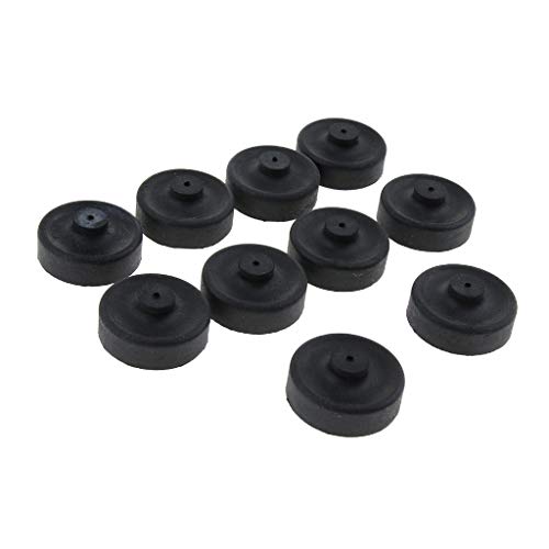 homozy 10pcs Rubber Cup Parts Diaphragm Air Pump for Aquarium Fishing Pump Replace, Black, 2