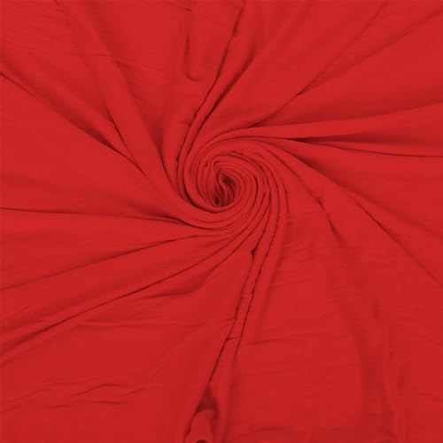 Hijab Scarf for Women Soft Cotton Muslim Jersey Hijab Head Wrap Scarves Fashion Long Scarf Shawls - color: Red
