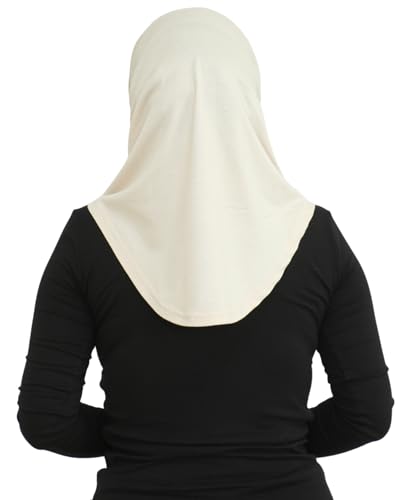 Prien Sport Instant Hijab For Women, Muslim Cotton Turban, Soft Head Scarf, Ready To Wear Hijabs Prayer Clothes, Islamic Wear - color: Beige