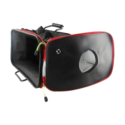 Eva Folding Fishing Bucket Portable Live Fish Box With Mesh Cover Adjustable Shoulder Strap Collapsible Bait Holder For Camping Hiking Outdoor Water Storage Black(45cm) - size: 45cm