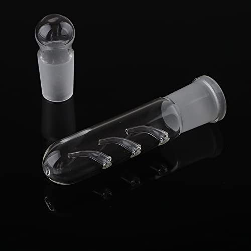 2 Pack Clear Glass Planaria Trap Catch Trap Aquarium Cleaning Supply for Dwarf Shrimp Cherry Shrimp (3 Holes)