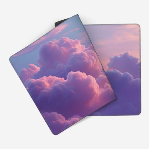 XXL Gaming Mouse Pad 35.4x15.7 Inch, Large Extended Desk Mat | Mousepad with clouds design Non-Slip Rubber Base, Water-Resistant Surface and Stitched Edges for Gaming, Office & Home - color: Cloud