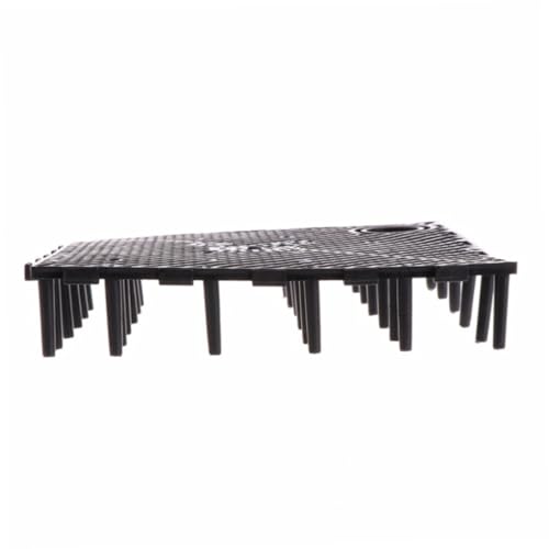 BESPORTBLE 20 Pcs Bottom Plate Fish Tank Bottom Aquarium Egg Crate Fish Tank with Divider Clapboard Pump and Live Fish Grid - color: Blackx2pcs, size: 10pcsx2pcs