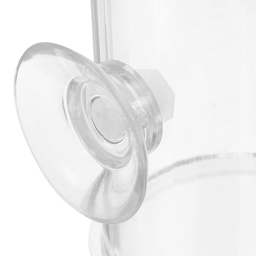 TEHAUX Fish Feeder Ring with Suction Cup Acrylic Shrimp Feeding Rack for Aquarium Tank Freshwater and Saltwater Fish Feeding Tool Vacation Feeder Station