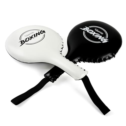 Valleycomfy Boxing Target Paddles Fight Gear Punching & Striking Pads - color: White