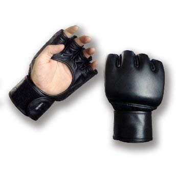 Playwell MMA Leather Open Palm Official Fight Gloves