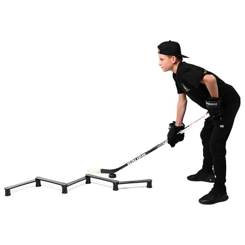 The Snake Stickhandling Trainer – Adjustable Hockey Training Aid for Puck Control, Quick Hands, Reaction Time & Coordination – Snake 5, Snake 7 & Elevated Styles - style: Snake 5