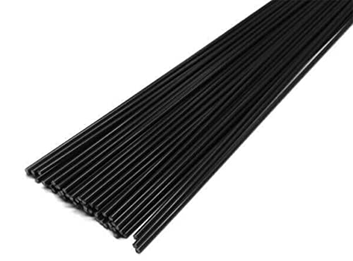 JOUNJIP Polypropylene PP Plastic Welding Rods Round 1/8in dia x 13 in. 40pk | 3mm Round Sticks, 13" Long, For Car Headlight Tab Repairs