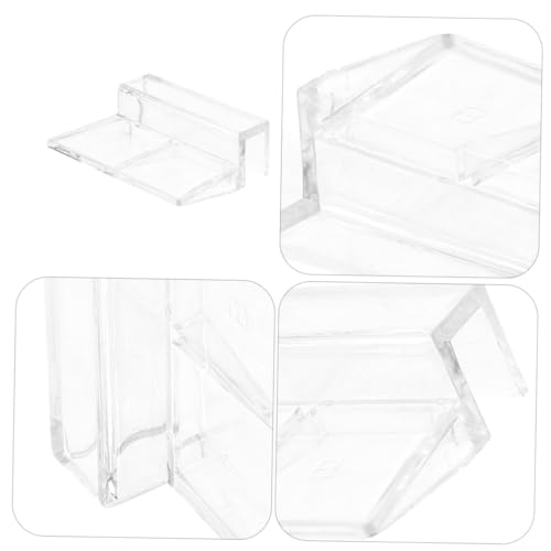 UKCOCO 15pcs Acrylic Aquarium Lid Clips Durable Fish Tank Cover Support Clamps for Rimless Aquariums Stable Top Holder for Covers Versatile Easy to Clean