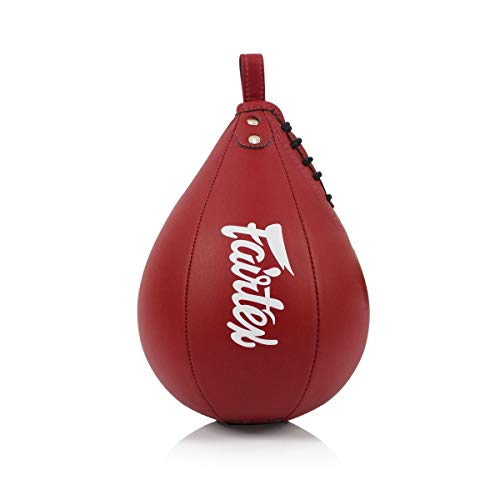 Fairtex SB2 Microfiber Muay Thai Boxing Speed Bag - color: Red