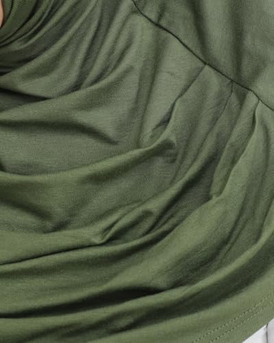 Prien Plain Ready To Wear Hijab for Women, Muslim Instant Turbans, Soft Jersey Scarf, Islamic Clothes, Long Hijabs, Abaya - color: Khaki