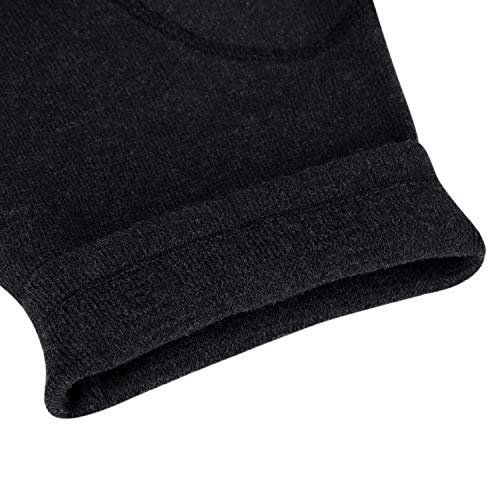 ITODA Knitted Double Shoulder Warm Compression Sleeve Wrap Recovery Office Home Knit Cashmere Guard for Rotator Cuff Shoulder Chronic Tendonitis Pain Relief - color: Dark Grey Shoulder Brace