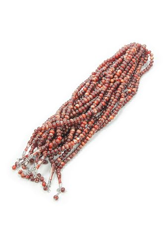 ihvan online, Tasbih Prayer Beads 99, Pack of 10, Muslim Prayer Bead, Islamic Rosary Bead, Dhikr, Tasbeeh Bulk, Misbaha, Masbaha, Tespih, Islamic Gift for Ramadan & Mawlid & Hajj Umrah - color: Brown