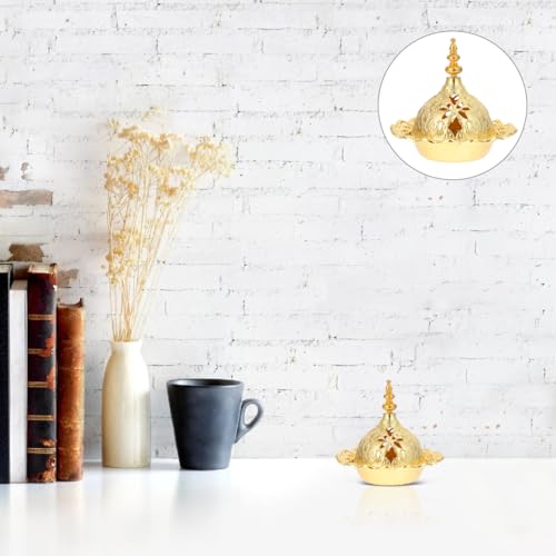 DOITOOL Charcoal Frankincense Incense Resin Electric insence bakhoor Oil Coal Burning Myrrh kit Gold incienso Oud Bowl Cauldron lamp Set Metal quemador Copal Brass Stick Tray