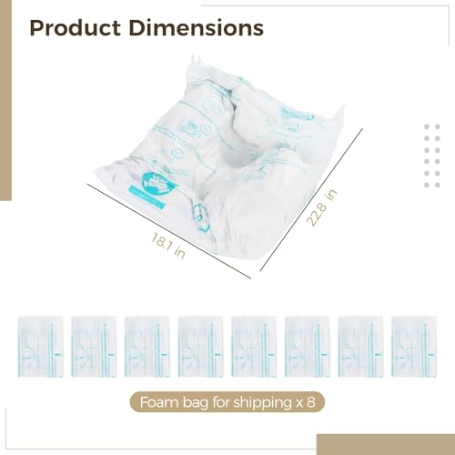 Foam Bags For Shipping 8 PCS 18×23 Inch, Handy Temperature-Activated Expanding Pouches, Instant Pack Quick Packaging - Protective Parcel Solution - color: 8 PCS, size: 23 × 18 inch
