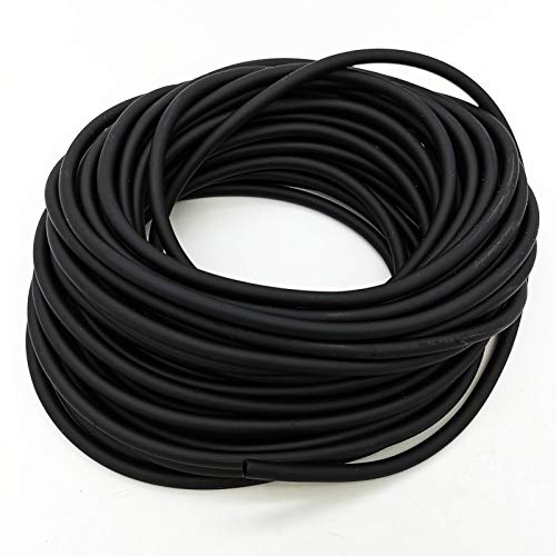 Aquarium 50 Feet Standard 3/16" Black Flexible Airline Tubing | For Fish Tank, Terrariums, Hydroponics - size: 50 Feet