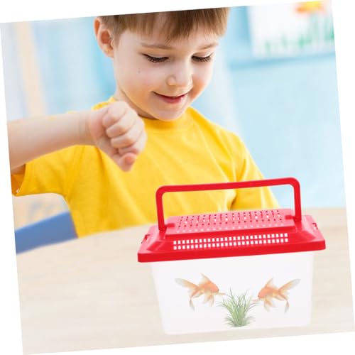 BESPORTBLE Portable Fish Tank Handheld Turtle Box for and Pets Lightweight Leakproof Transport Container for Outdoor Adventures and Travel