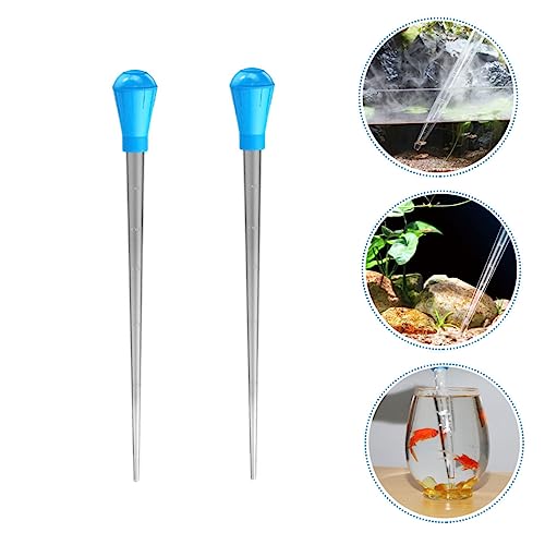 Cabilock 2pcs Plastic Pipettes Graduated Measurement Multi-Purpose Liquid Droppers for Kitchen Baking and Fish Tank Supplies