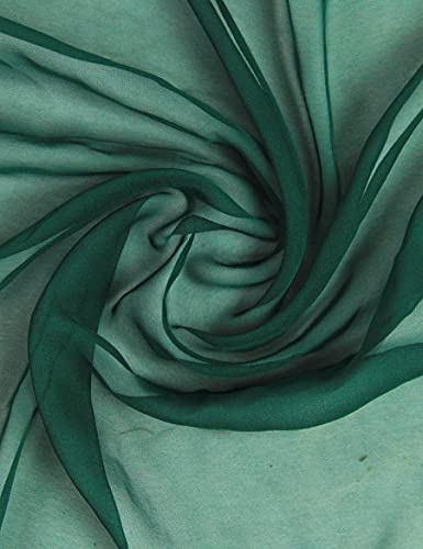 PANTONIGHT Long Chiffon Sheer Scarf For womens - color: 712 Green