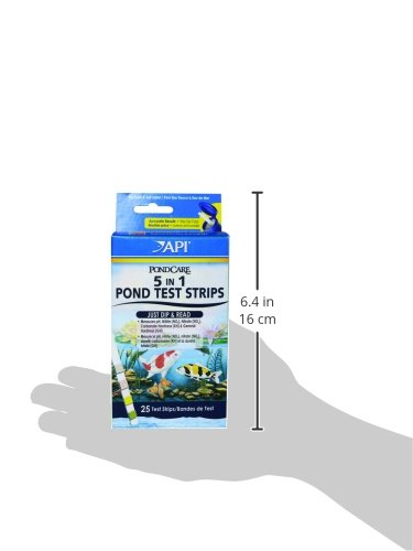 API POND 5 IN 1 POND TEST STRIPS Pond Water Test Strips 25-Count - style: Test Strips