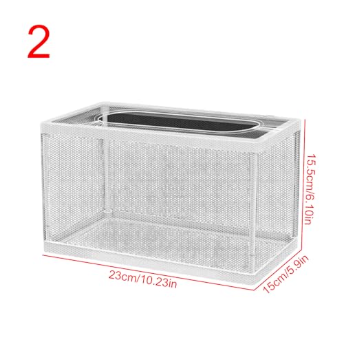 3. Multi-Purpose Floating Aquarium Enclosure Removable Breeding Net Transparent Nursery Box for Fish Fry Observation Aquariums Breeding Box Floating Isolation - color: A