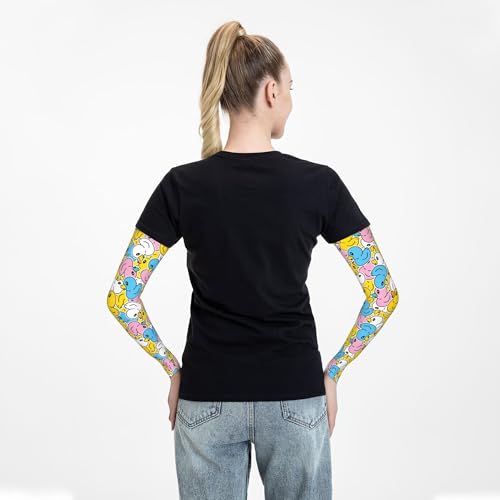 Arm Sleeves Outdoor Garden Sports Cooling Sun Sleeve for Women Men Farm - color: Cute