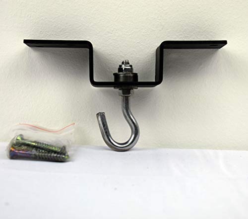 Ultimate - Metal Heavy Bag Ceiling Hook - Punching Bag Hanger - Heavy Bag Mount W/360 Degree - Hook Screws & Plugs